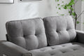 3 Fold Sofa,Convertible Futon Couch Sleeper Sofabed,Space Saving Seat,Pull Out Couch Bed For Living Room,Dark Gray & Light Gray & Beige,Velvet Linen Fabric Light Gray Velvet Wood Primary Living