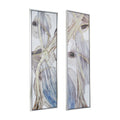 Set Of 2 Elongated Modern Abstract Oil Paintings, Wall Art For Living Room Dining Room Bedroom Office Entryway, 20