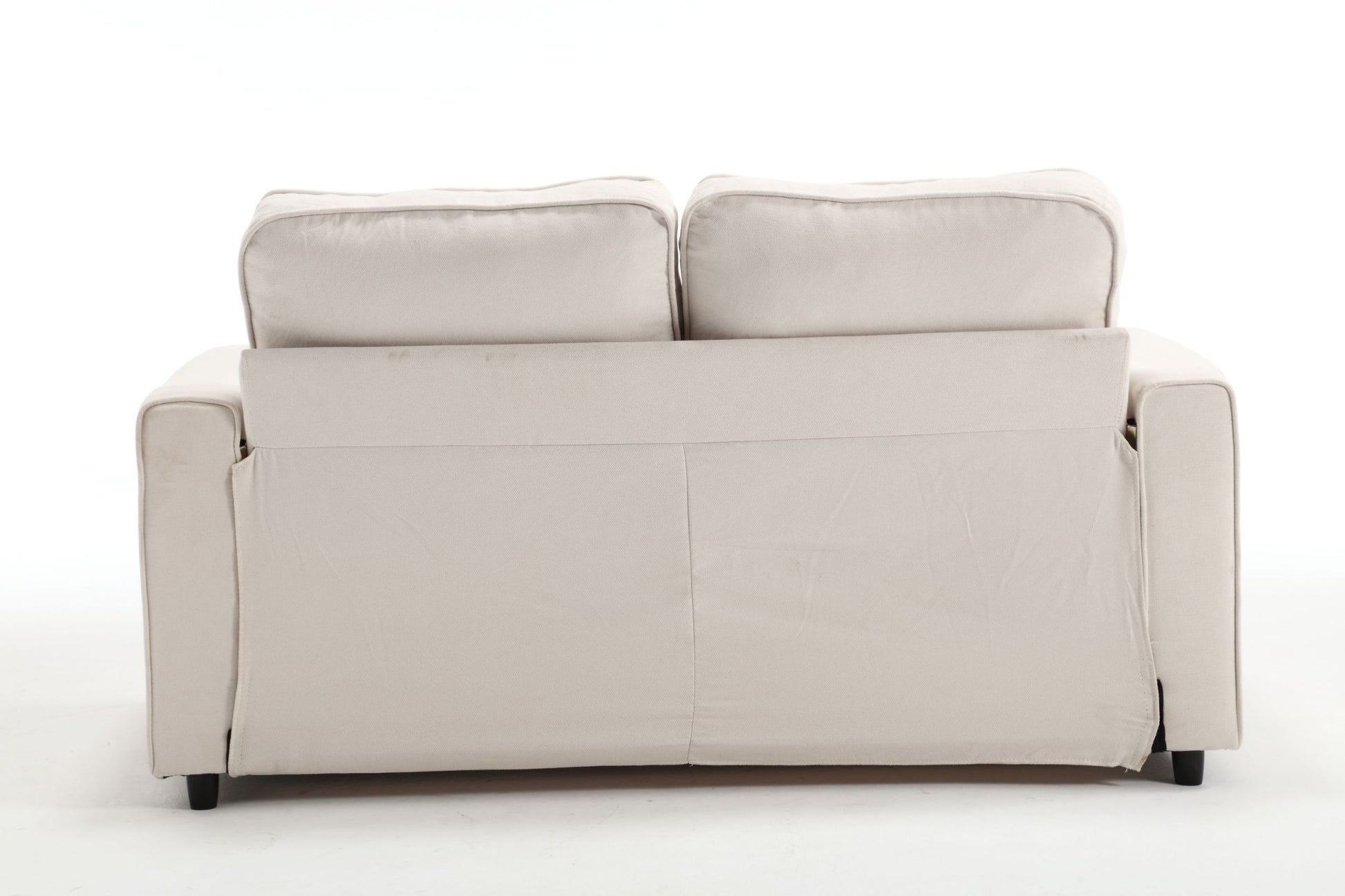 3 Fold Sofa,Convertible Futon Couch Sleeper Sofabed,Space Saving Seat,Pull Out Couch Bed For Living Room,Dark Gray & Light Gray & Beige,Velvet Linen Fabric Beige Velvet Wood Primary Living Space Medium Soft Loose Back Modern Square Arms Velvet 2 Seat