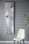 Set Of 2 Elongated Modern Abstract Oil Paintings, Wall Art For Living Room Dining Room Bedroom Office Entryway, 20