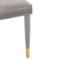 Coolmore Accent Chair ,Leisure Single Chair With Solid Wood Foot,2Pc Set Gray Velvet