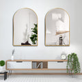 Gold 24*36In Metal Arch Mirror Gold Classic,Mission Mdf Glass Aluminium