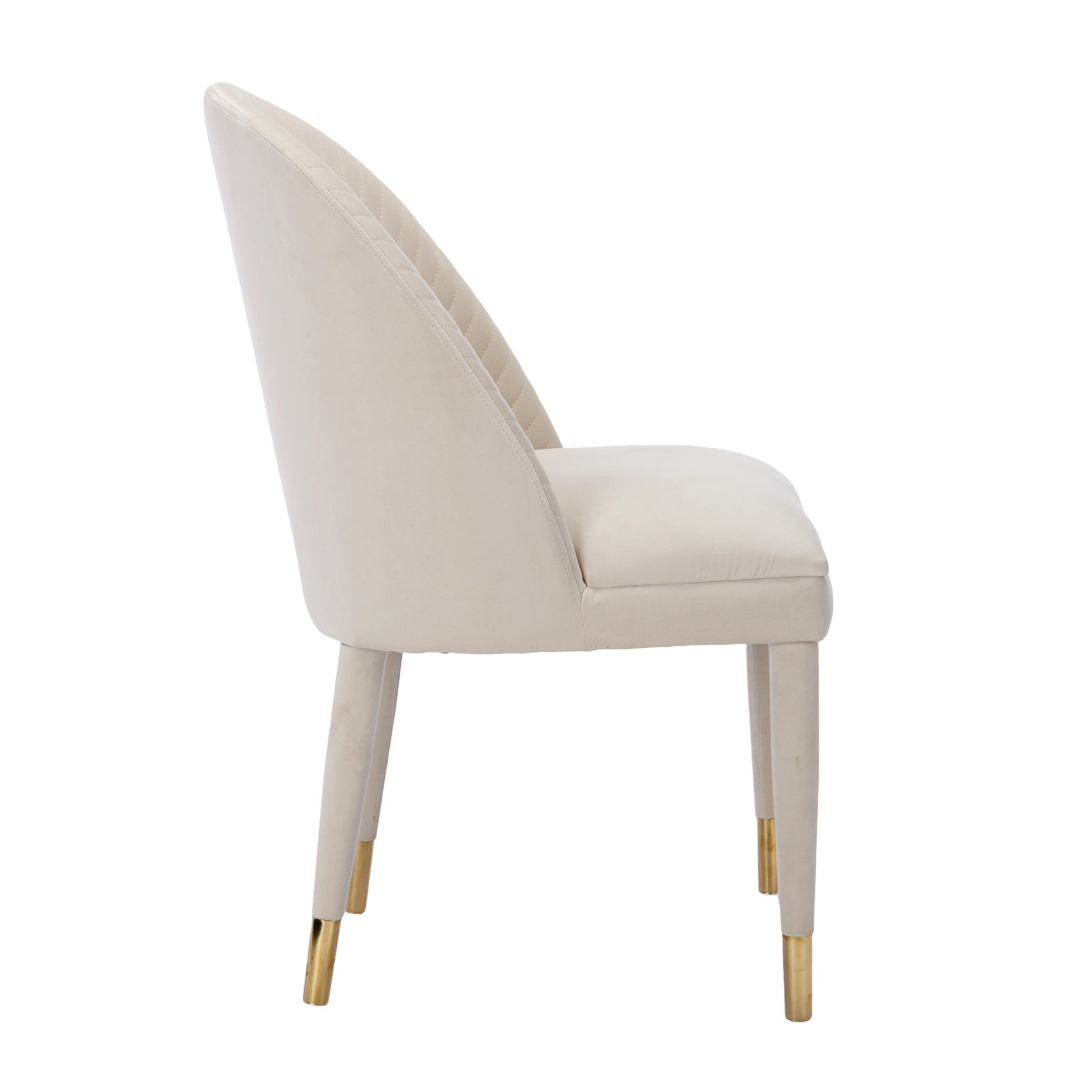 Coolmore Accent Chair ,Leisure Single Chair With Solid Wood Foot,2Pc Set Beige Velvet