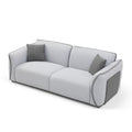 Grey Couch Upholstered Sofa, Modern Sofa For Living Room, Couch For Small Spaces. Grey Fabric