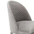 Coolmore Accent Chair ,Leisure Single Chair With Solid Wood Foot,2Pc Set Gray Velvet