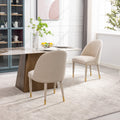 Coolmore Accent Chair ,Leisure Single Chair With Solid Wood Foot,2Pc Set Beige Velvet
