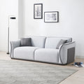 Grey Couch Upholstered Sofa, Modern Sofa For Living Room, Couch For Small Spaces. Grey Fabric