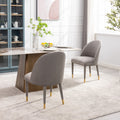 Coolmore Accent Chair ,Leisure Single Chair With Solid Wood Foot,2Pc Set Gray Velvet