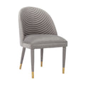 Coolmore Accent Chair ,Leisure Single Chair With Solid Wood Foot,2Pc Set Gray Velvet