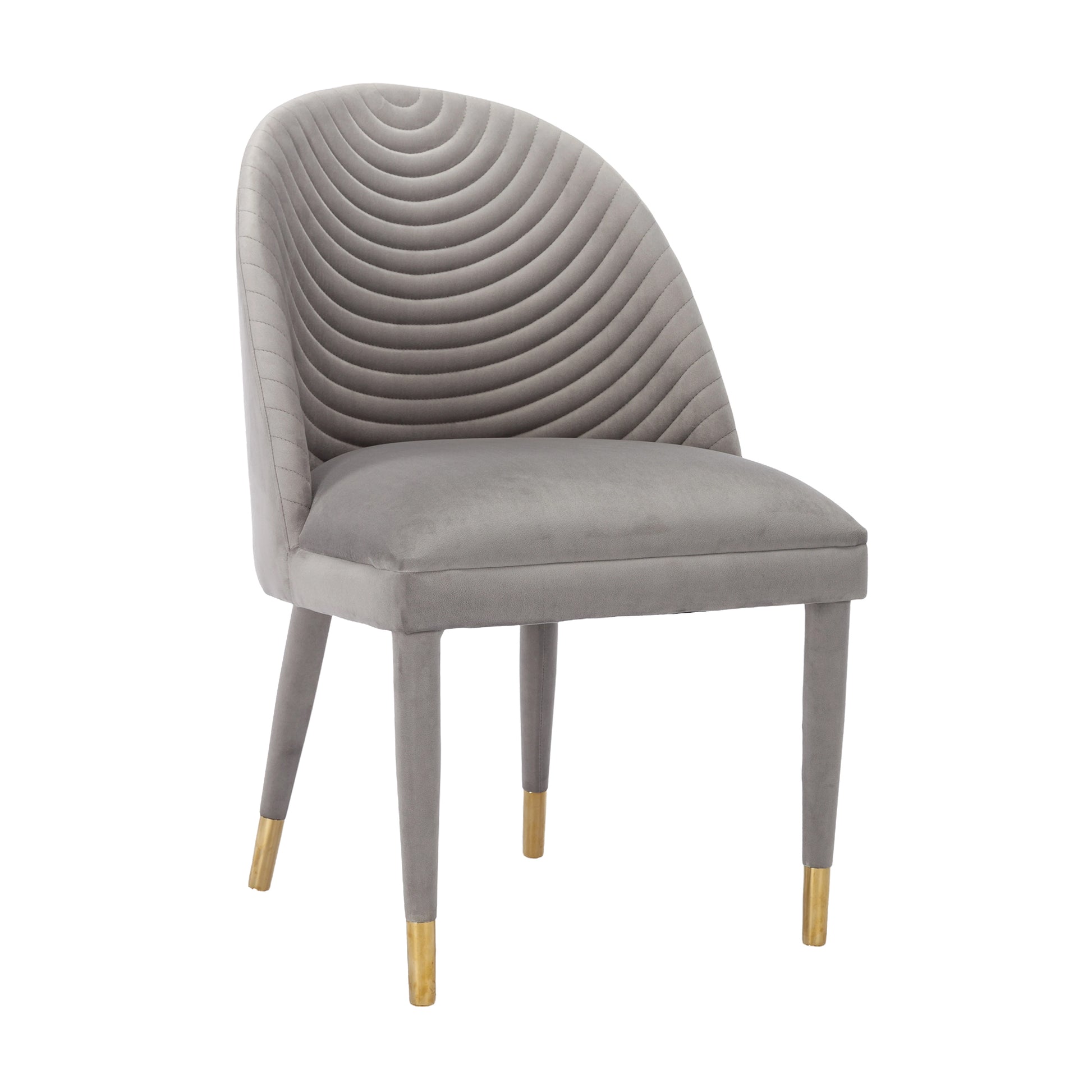 Coolmore Accent Chair ,Leisure Single Chair With Solid Wood Foot,2Pc Set Gray Velvet