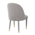 Coolmore Accent Chair ,Leisure Single Chair With Solid Wood Foot,2Pc Set Gray Velvet