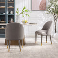 Coolmore Accent Chair ,Leisure Single Chair With Solid Wood Foot,2Pc Set Gray Velvet