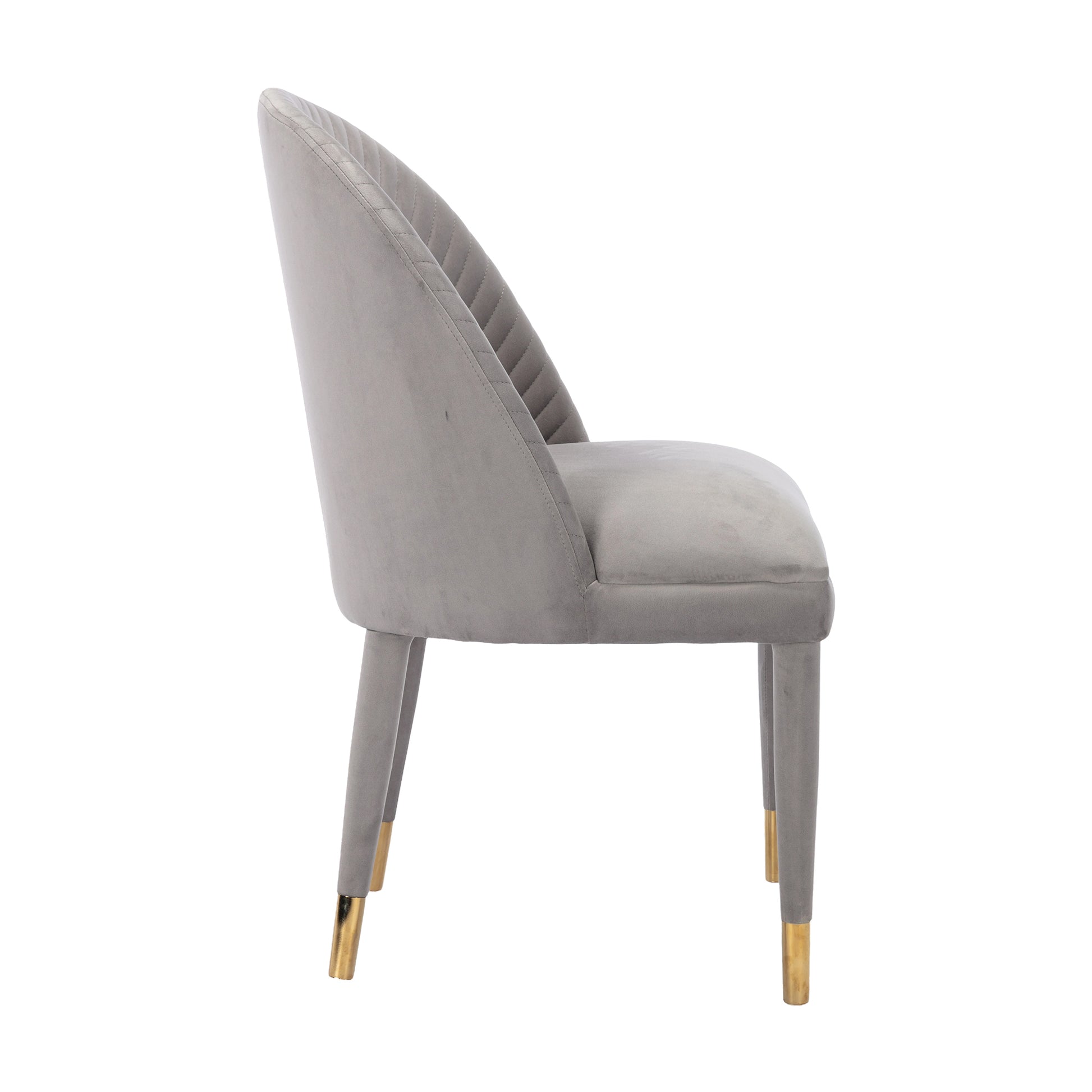 Coolmore Accent Chair ,Leisure Single Chair With Solid Wood Foot,2Pc Set Gray Velvet