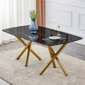 Large Modern Minimalist Rectangular Glass Dining Table 0.39