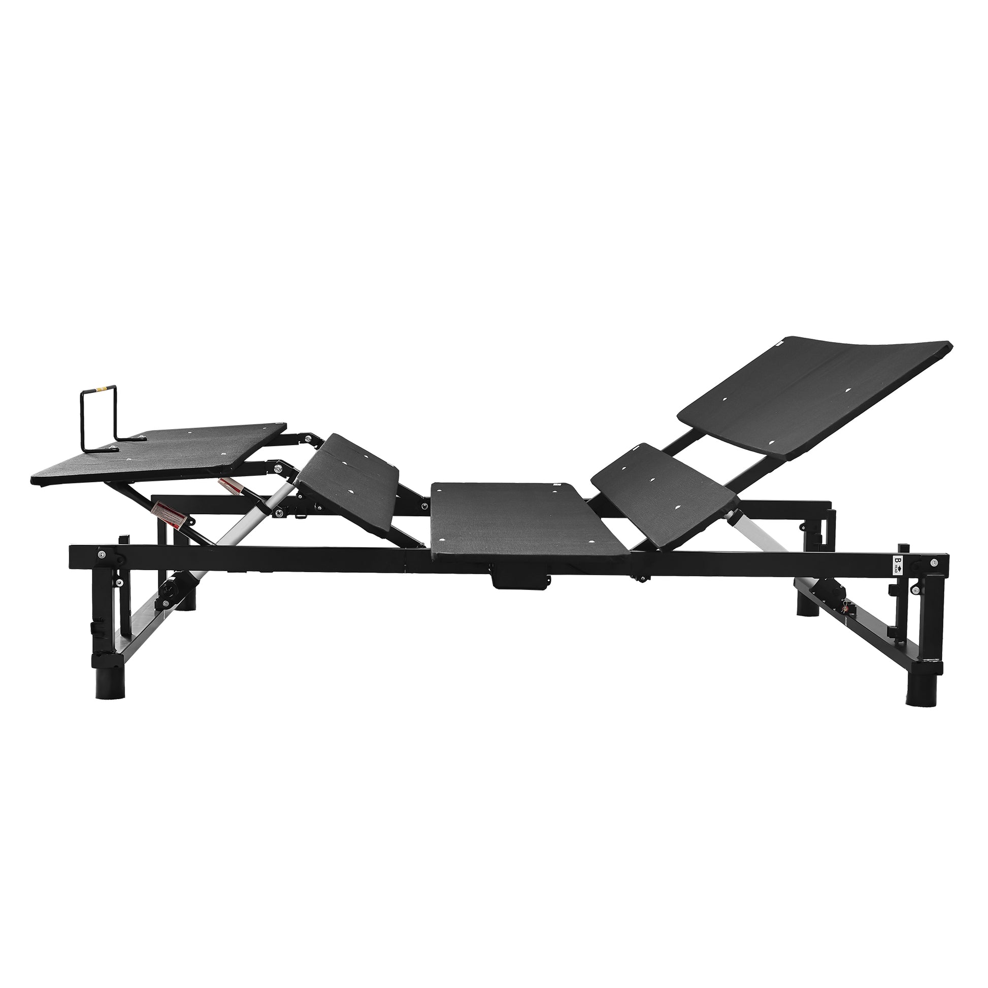 Adjustable Bed Base Frame Head And Foot Incline Quiet Motor King Size Zero Gravity King Antique Black Bedroom Bed Frame Steel