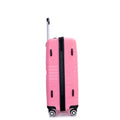 Hardshell Suitcase Double Spinner Wheels Pp Luggage Sets Lightweight Durable Suitcase With Tsa Lock,3 Piece Set 20 24 28 Pink Pink Polypropylene