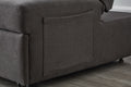 Living Room Bed Room With Grey Linen Fabric Recliner Chair Bed Grey Foam Fabric