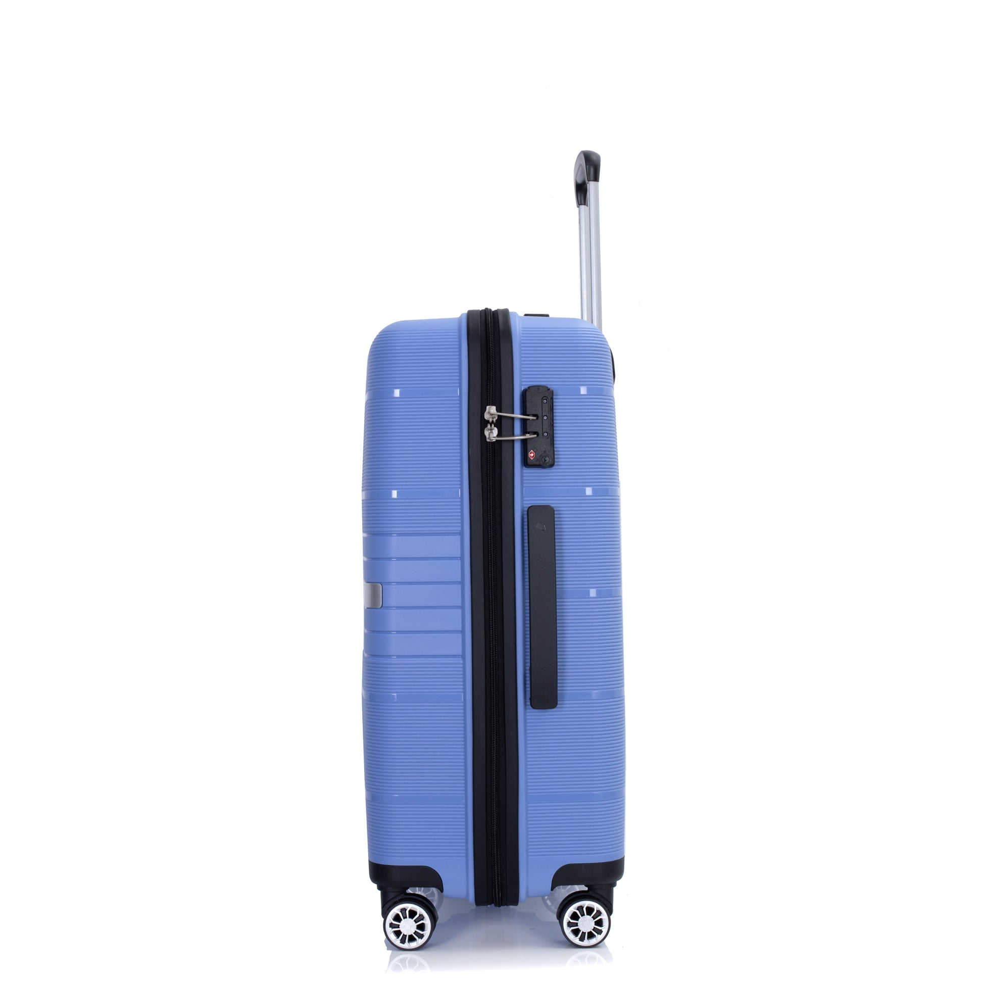 Hardshell Suitcase Double Spinner Wheels Pp Luggage Sets Lightweight Durable Suitcase With Tsa Lock,3 Piece Set 20 24 28 Purplish Blue Purplish Blue Polypropylene