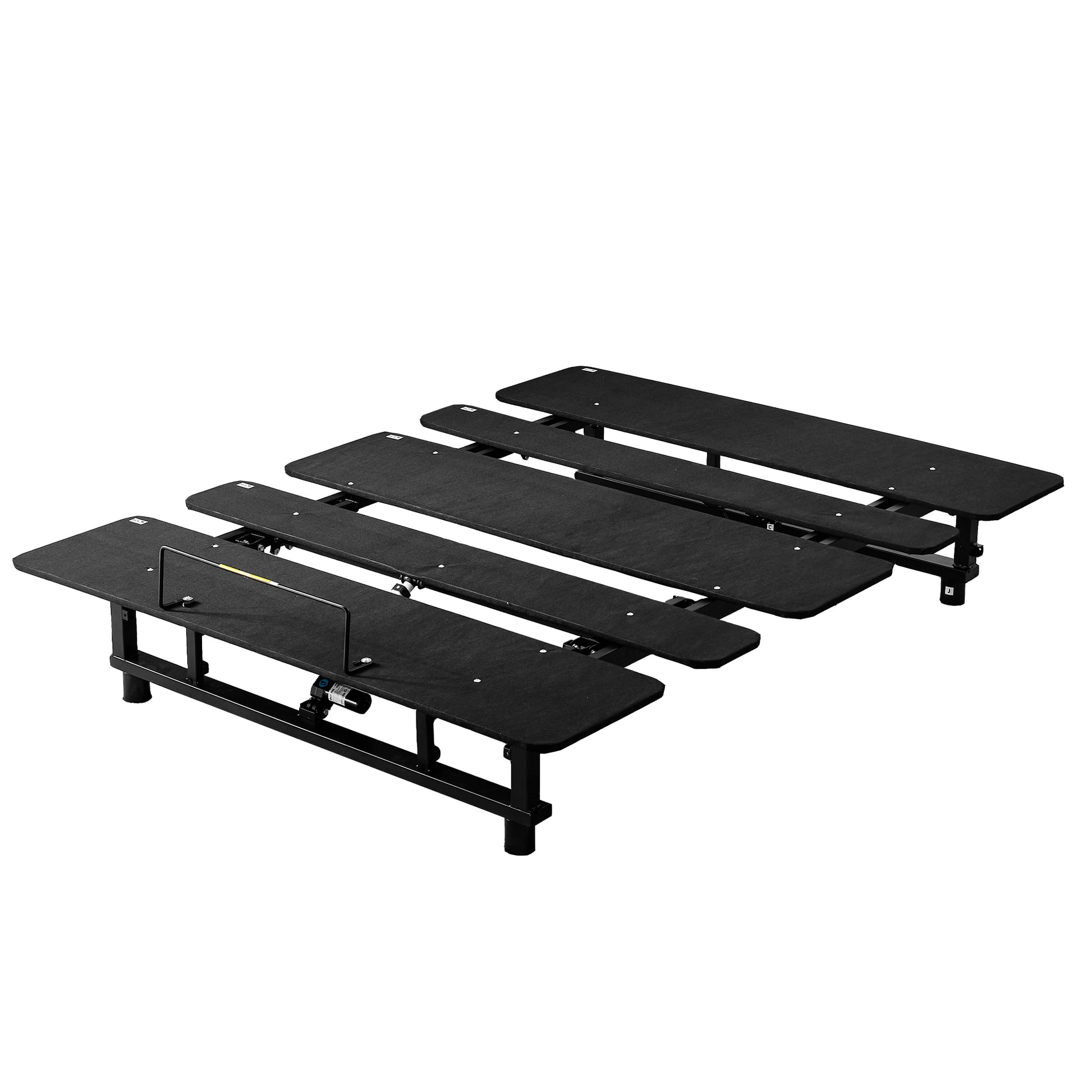 Adjustable Bed Base Frame Queen Bed Frame With Head And Foot Incline Wireless Remote Zero Gravity Quiet Motor Black Queen Queen Antique Black Bedroom Adjustable Bedbase Steel