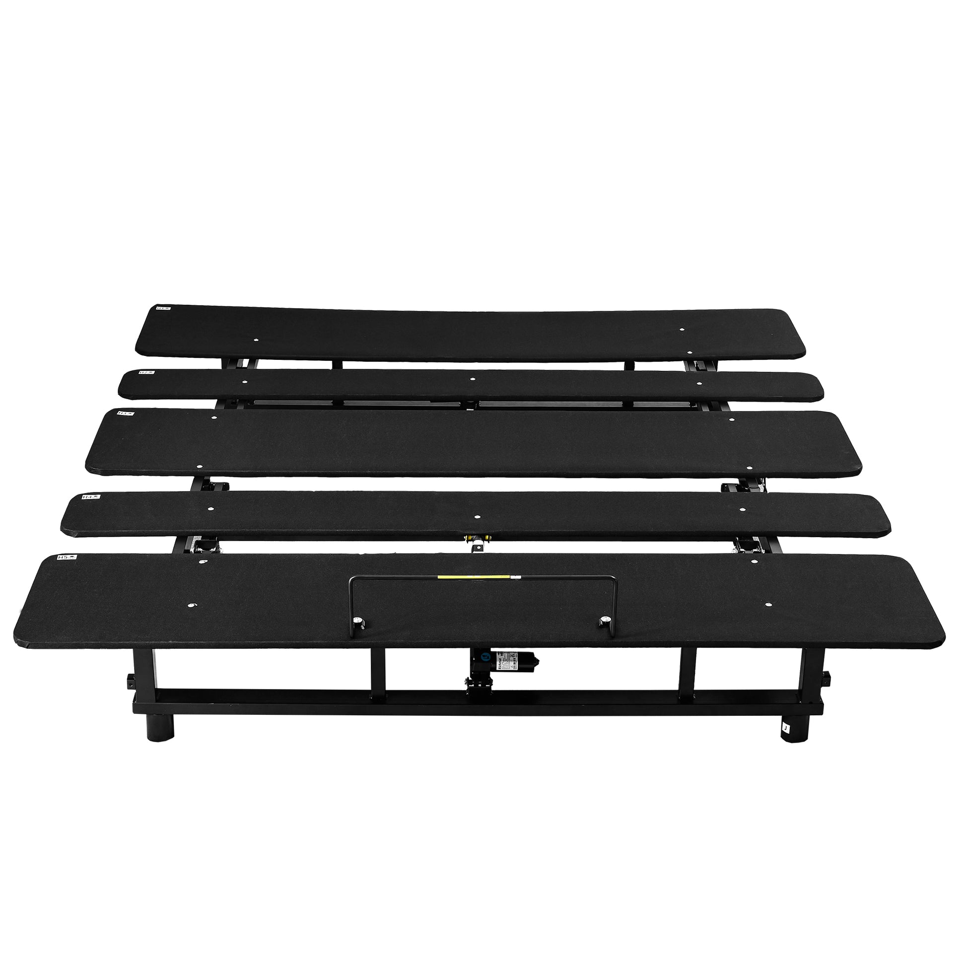 Adjustable Bed Base Frame Head And Foot Incline Quiet Motor King Size Zero Gravity King Antique Black Bedroom Bed Frame Steel