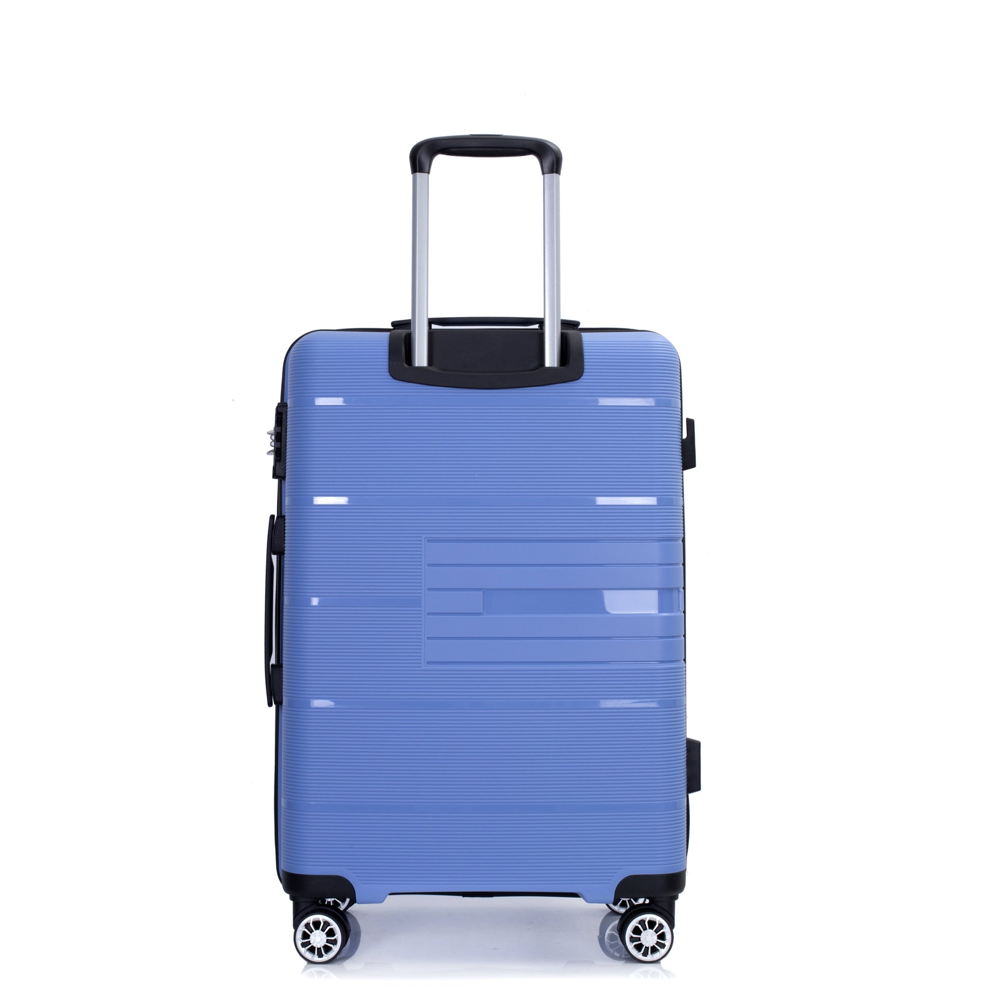 Hardshell Suitcase Double Spinner Wheels Pp Luggage Sets Lightweight Durable Suitcase With Tsa Lock,3 Piece Set 20 24 28 Purplish Blue Purplish Blue Polypropylene