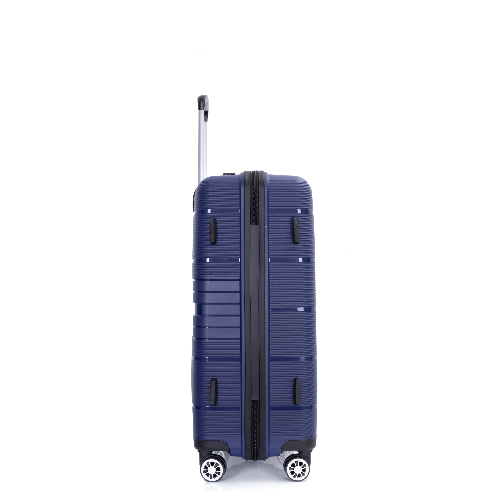 Hardshell Suitcase Double Spinner Wheels Pp Luggage Sets Lightweight Durable Suitcase With Tsa Lock,3 Piece Set 20 24 28 Navy Navy Polypropylene