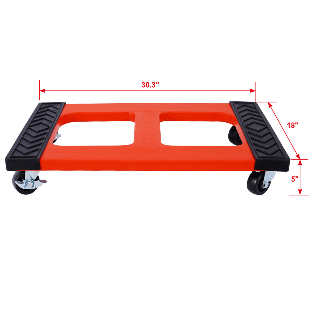 Poly Mover'S Dolly 1200 Lb. Capacity 2Pcs Set Red Plastic