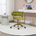 Coolmore Home Office Desk Chair, Vanity Chair, Modern Adjustable Home Computer Executive Chair Swivel Task Chair For Small Space, Living Room, Make Up, Studying Olive Polyester