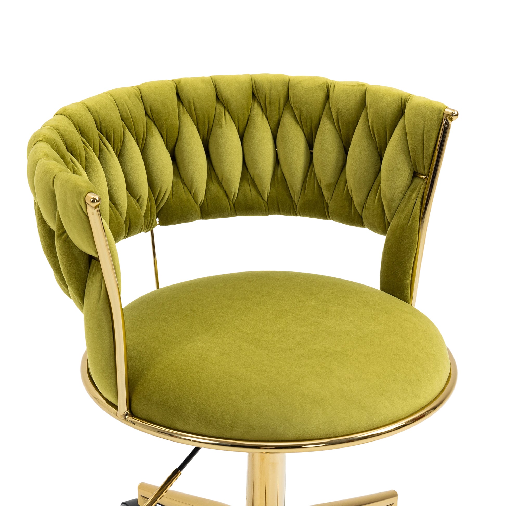 Coolmore Home Office Desk Chair, Vanity Chair, Modern Adjustable Home Computer Executive Chair Swivel Task Chair For Small Space, Living Room, Make Up, Studying Olive Polyester