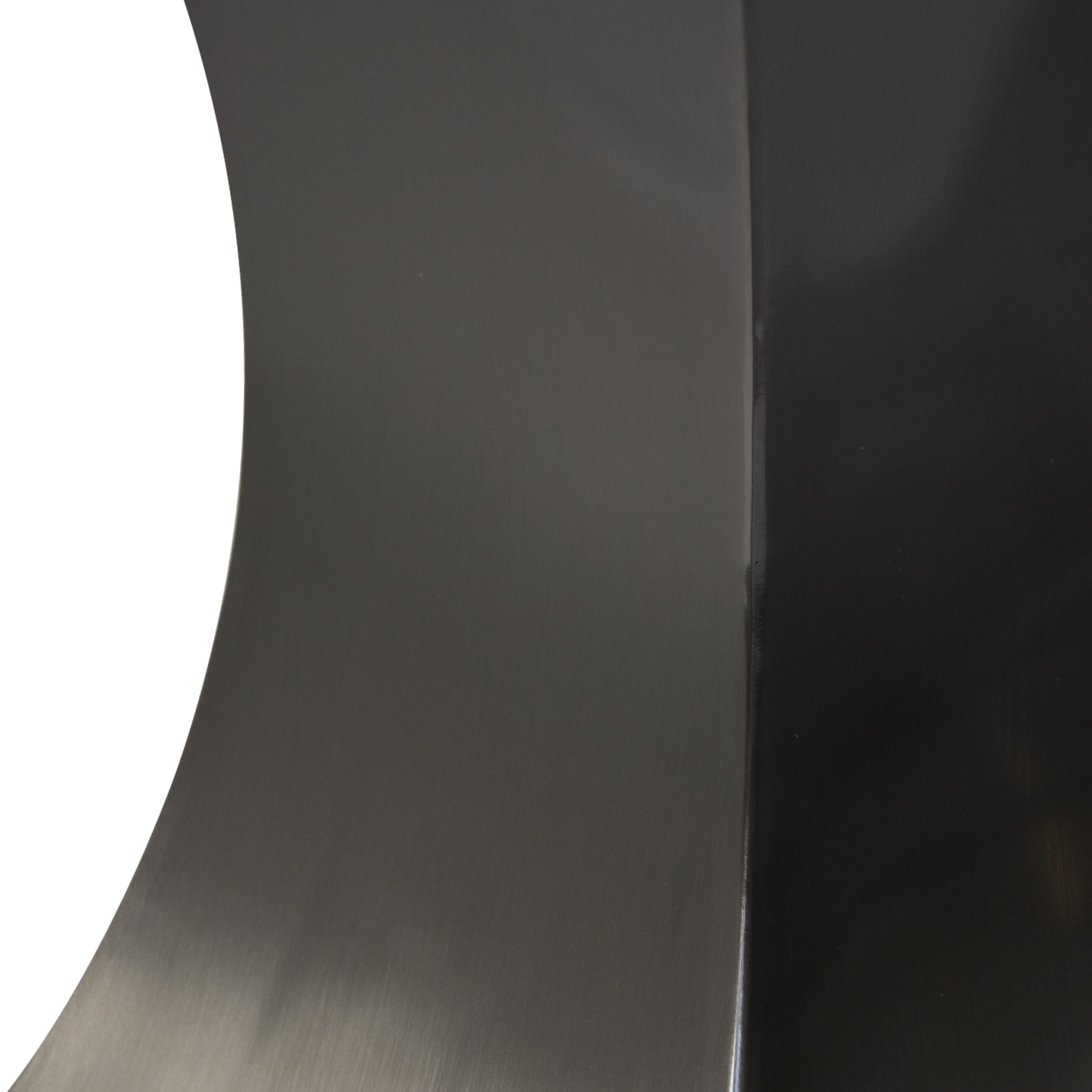 78.74" Modern Artificial Stone Pandora White Crescent Shaped Black Metal Legs Can Accommodate 8 People. Antique White Metal Sintered Stone