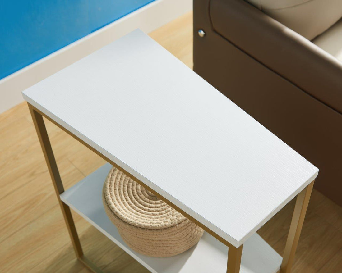 Id Usa 223153 White & Gold Gold White Particle Board