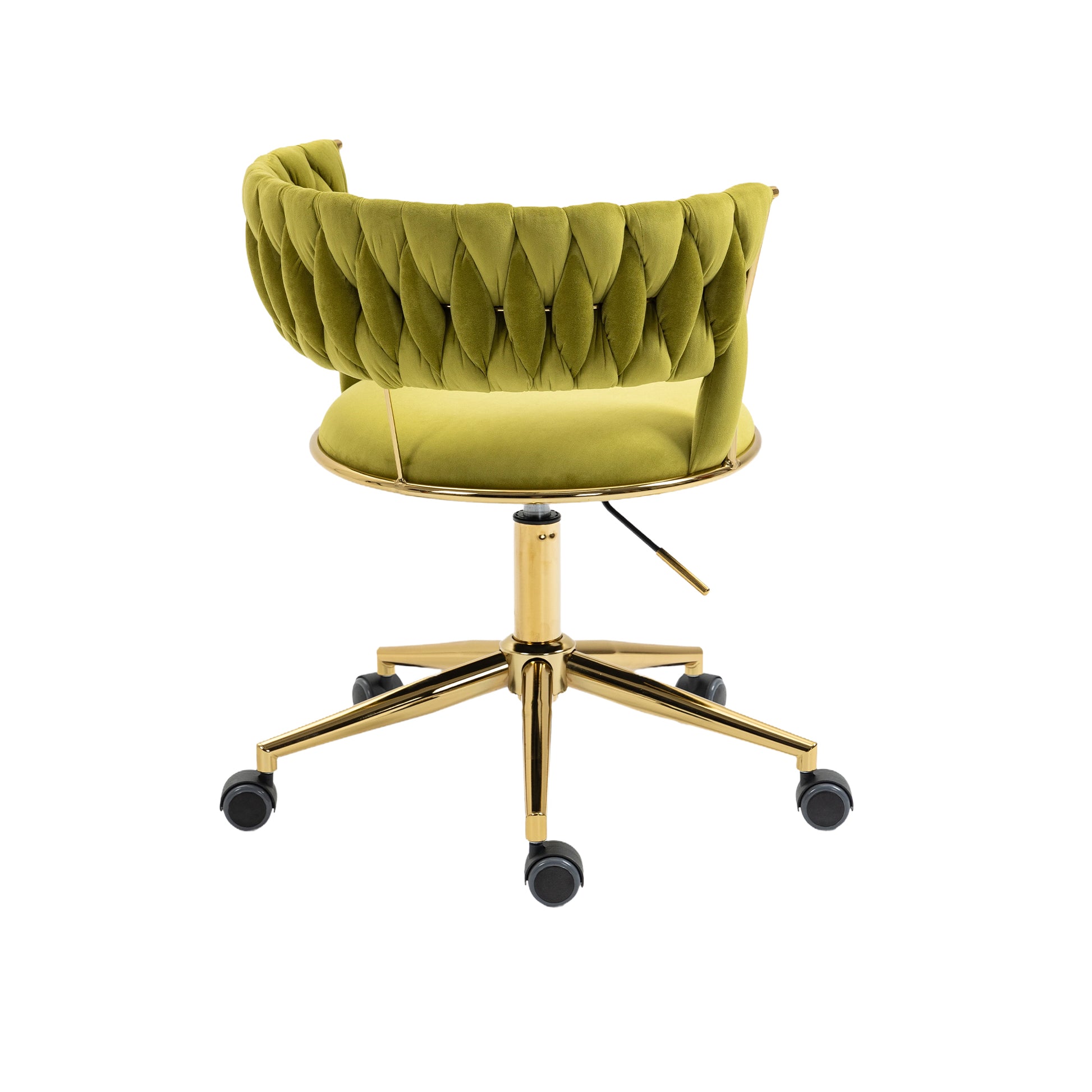 Coolmore Home Office Desk Chair, Vanity Chair, Modern Adjustable Home Computer Executive Chair Swivel Task Chair For Small Space, Living Room, Make Up, Studying Olive Polyester