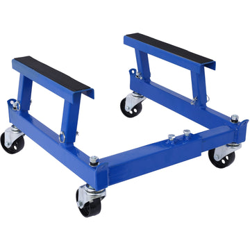 Atv Motorcycle Engine Cradle Dolly 1500Lbs ,Blue Blue Steel