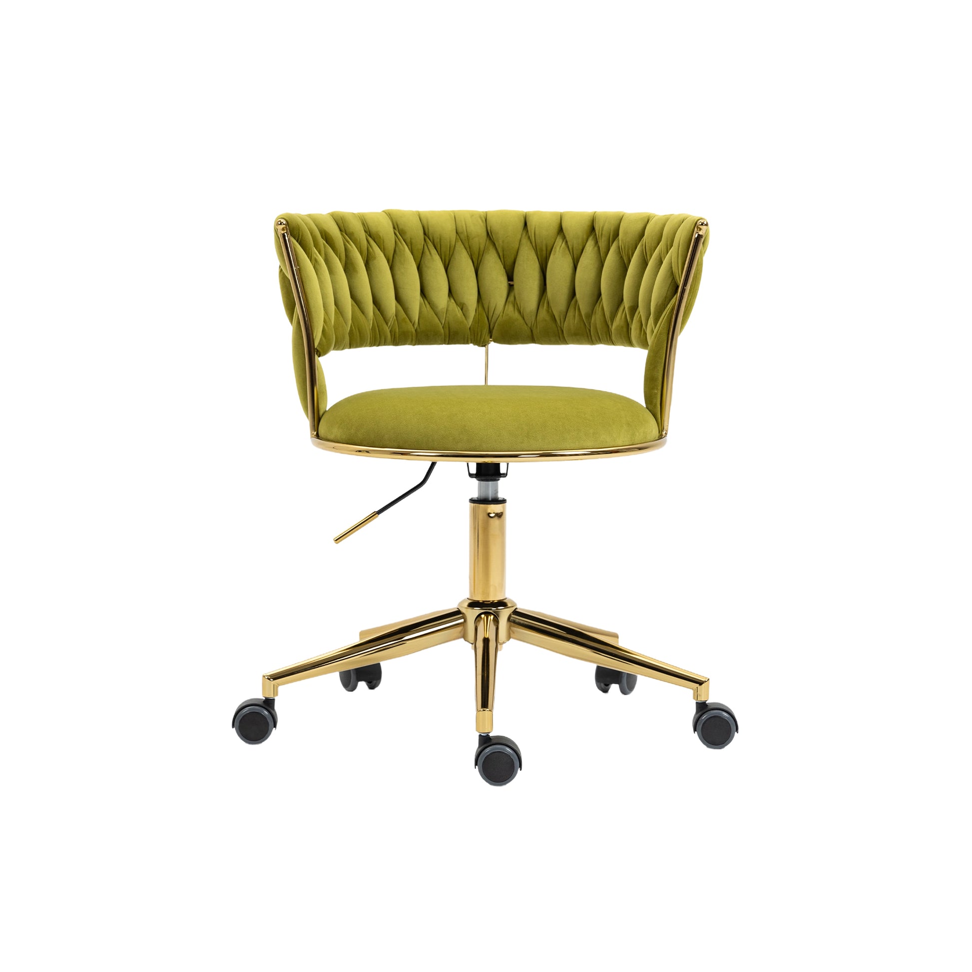 Coolmore Home Office Desk Chair, Vanity Chair, Modern Adjustable Home Computer Executive Chair Swivel Task Chair For Small Space, Living Room, Make Up, Studying Olive Polyester