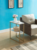 Id Usa 223153 White & Gold Gold White Particle Board