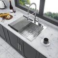 25X22X9 Inch Kitchen Sink Drop In 18 Gauge Stainless Steel 25