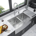 Double Bowl 50 50 Farmhouse Sink 33