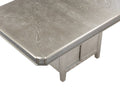 Modern Glam 1Pc Counter Height Dining Table Silver Champagne Gray Finish 12