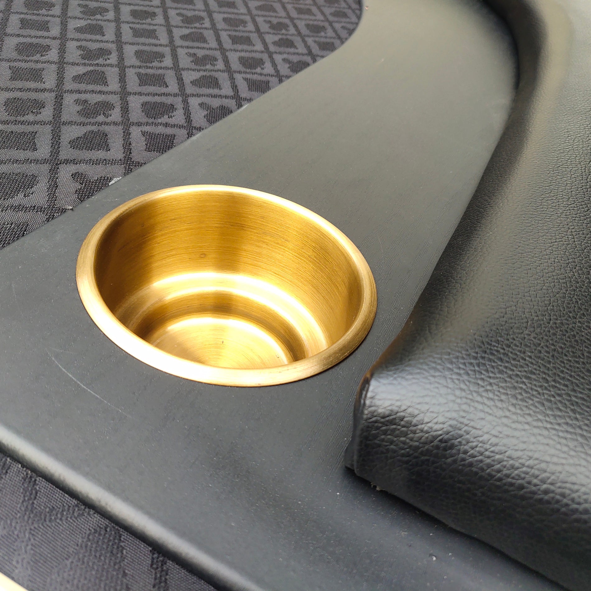 96" Elite Oval Dark Knight Black Waterproof Felt Poker Table With Plastic Chip Tray Steel Drop Box Black Stainless Steel