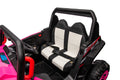 12V7A*1 30W*4 Four Wheel Drive Leather Seat One Button Start,Forward And Backward, High And Low Speed, Music, Front Light, Power Display, Two Doors Can Open, 2.4G R C, Seat Belt Four Wheel Absorber Pink Iron Plastic