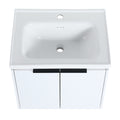 60 Inch Soft Close Doors Bathroom Vanity With Sink, And A Small Storage Shelves,Bvc07460Whltk White 4 1 Bathroom Wall Mounted Modern Plywood