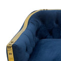 Navy And Gold Sofa Chair Navy Stainless Steel Velvet
