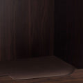 Modern Pet End Table With Removable Mat In Dark Walnut Brown Particle Board