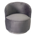 Smoky Grey And Silver Sofa Chair Grey Stainless Steel Velvet