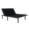 Queen Size Quick Assembly Adjustable Bed Frame With Voice Activated Controls Box Spring Not Required Queen Black Metal Bedroom Adjustable Bedbase Metal