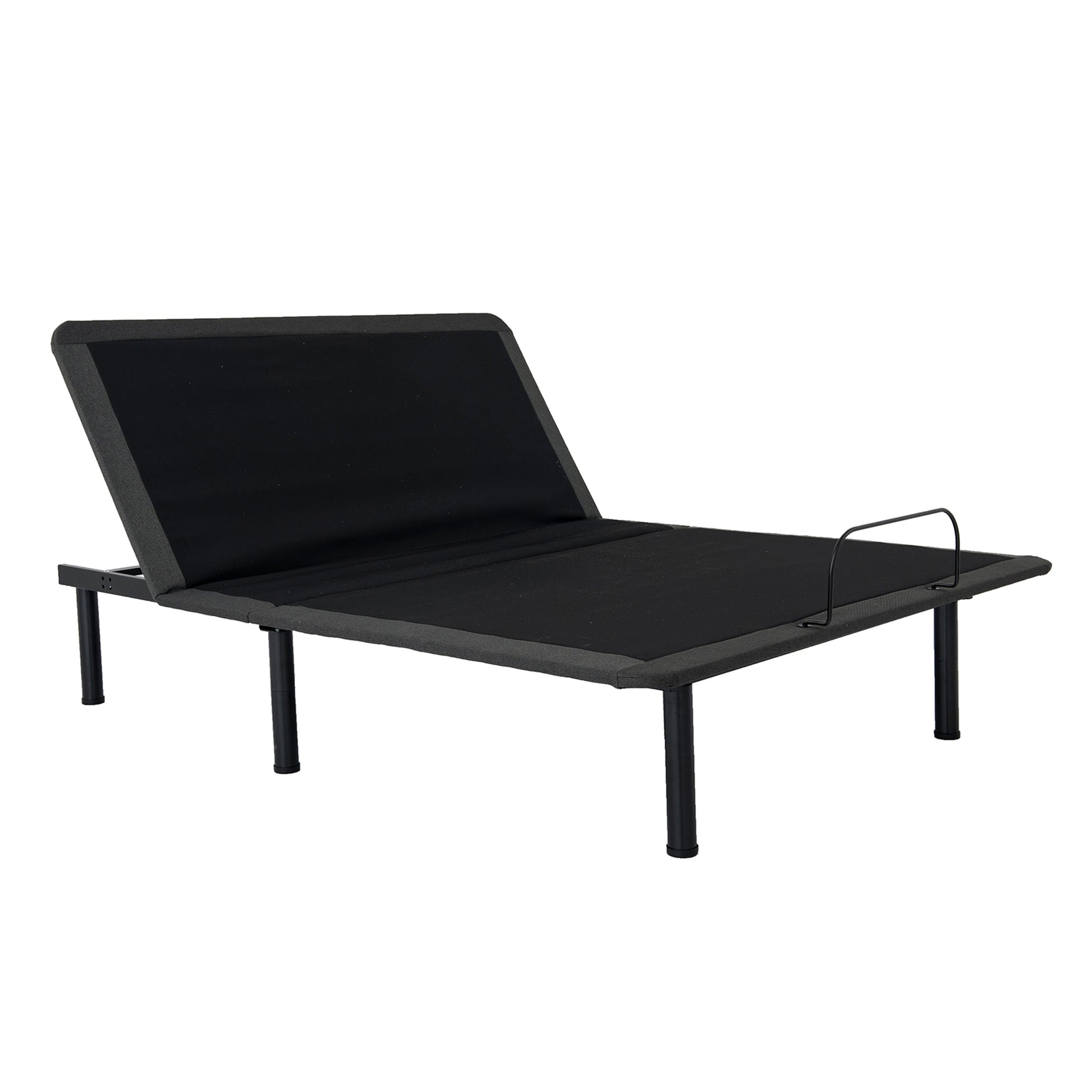 Queen Size Quick Assembly Adjustable Bed Frame With Voice Activated Controls Box Spring Not Required Queen Black Metal Bedroom Adjustable Bedbase Metal