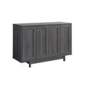 Buffet Four Door With Six Shelves Grey Grey Particle Board