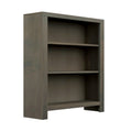 Joshua Creek 36 Inch High 3 Shelf Bookcase, No Assembly Required, Barnwood Finish 2 Or Less Brown Brown Office Closed Back Rustic,Transitional Alder Solid Wood