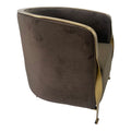 Brown And Gold Sofa Chair Brown Stainless Steel Velvet