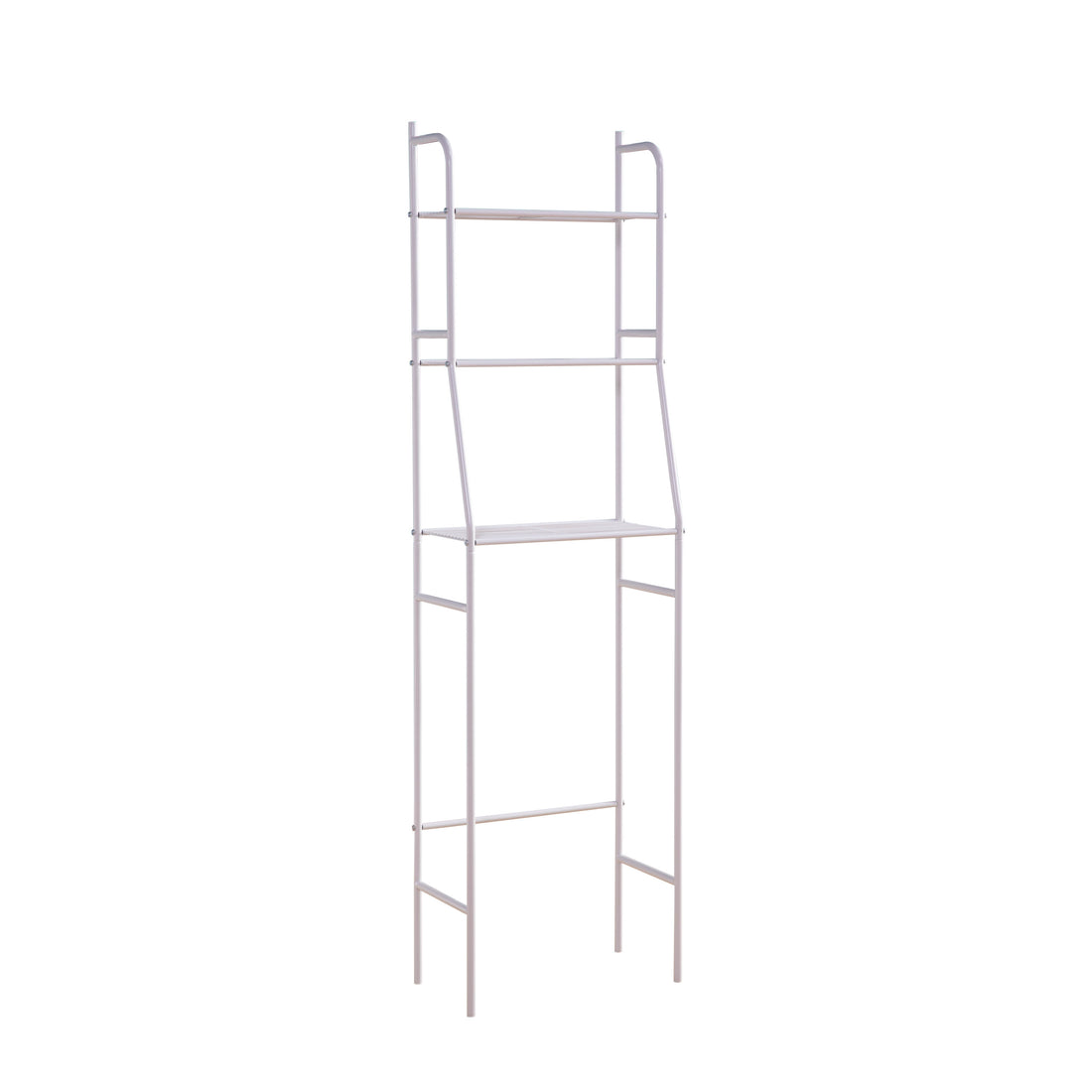 Three Tier Over The Toilet Storage Shelf White White Particle Board